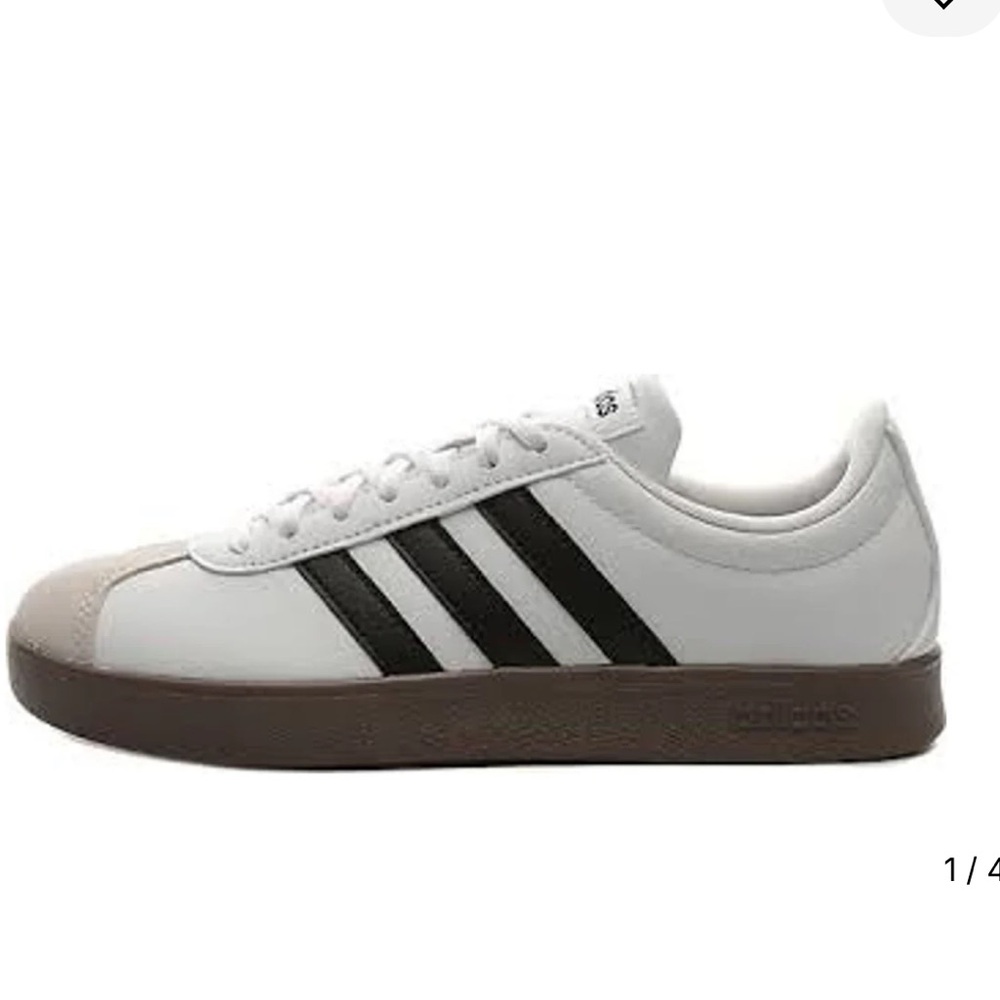 Adidas VL Court Base White and Black Sneakers
